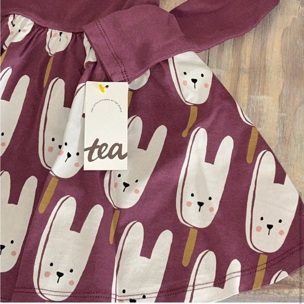 Tea Collection Bunny Pops Skirted Ballet Dress 🆕 - Picture 4 of 11
